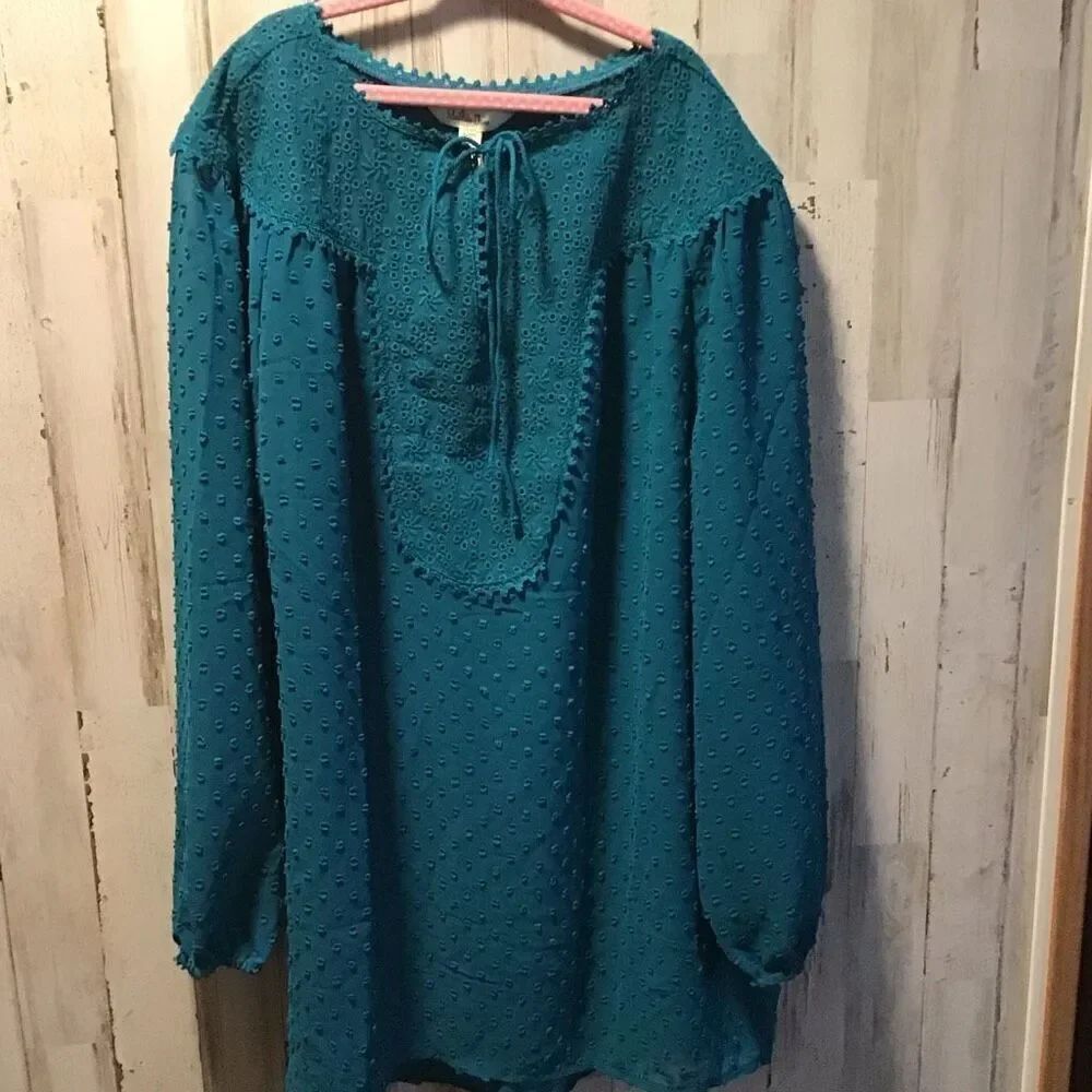 Matilda Jane fringe , tie top collar blouse, girls, extra small
